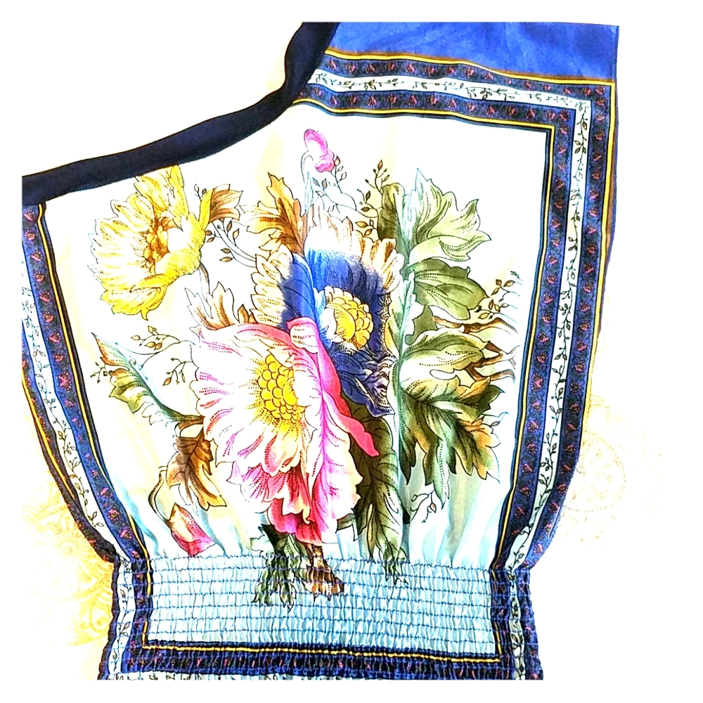 EUC Small 1- shoulder Floral Top